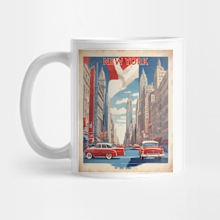 New York United States of America Tourism Vintage Poster Mug